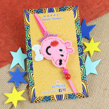 Load image into Gallery viewer, Smiling Peppa Pig Cartoon Rakhi
