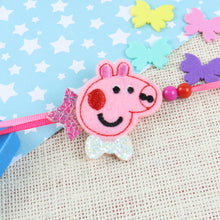 Load image into Gallery viewer, Smiling Peppa Pig Cartoon Rakhi
