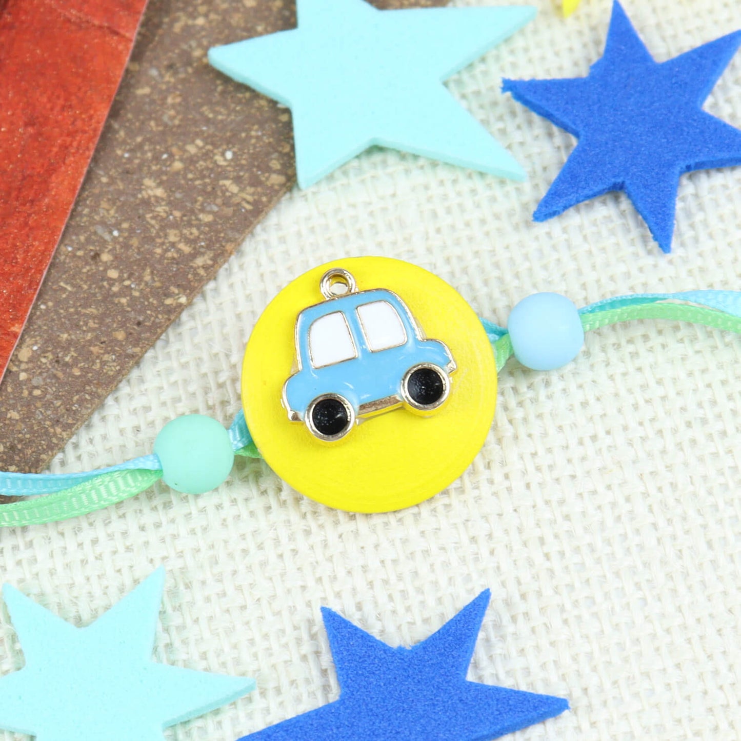 Blue Car Kids Rakhi