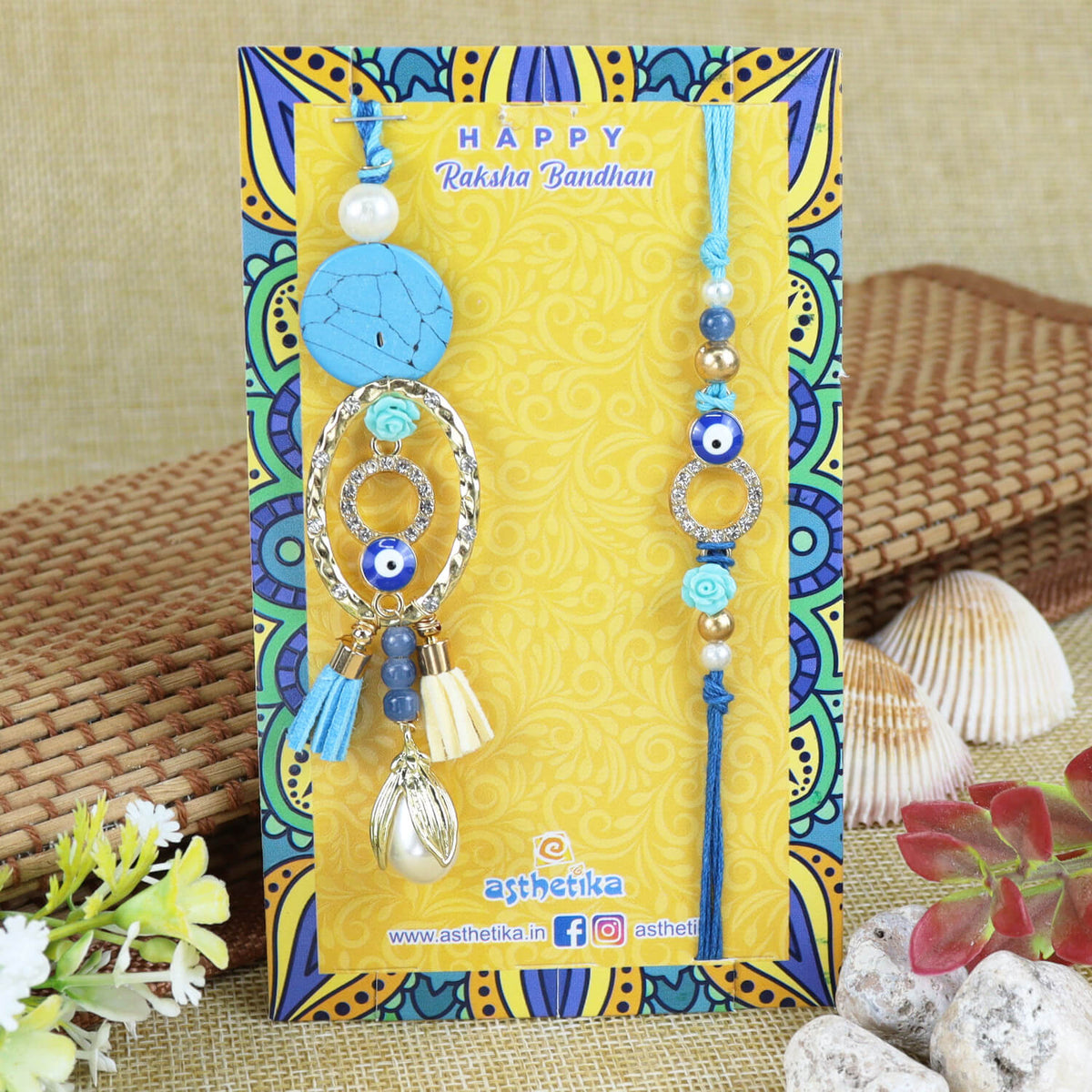 Evil Eye Bhaiya Bhabhi Rakhi Pair