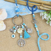 Evil Eye Tree of Life Charms Bhaiya Bhabhi Rakhi Pair in Fancy Envelope