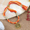 Lotus Charm Bracelet Rakhi
