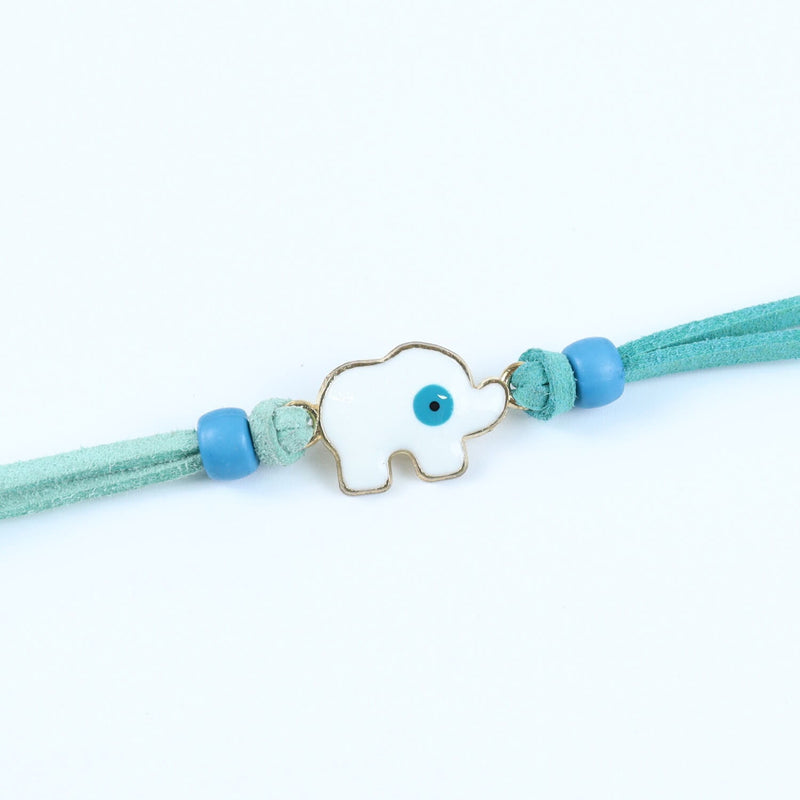 Elephant Evil Eye Bracelet Kids Rakhi