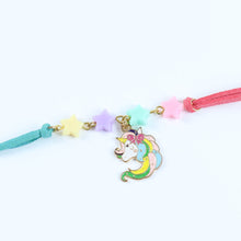 Load image into Gallery viewer, Unicorn Stars Bracelet Kids Rakhi
