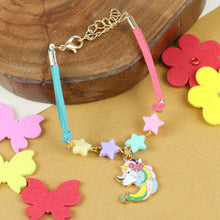 Load image into Gallery viewer, Unicorn Stars Bracelet Kids Rakhi
