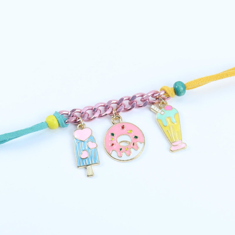 Ice-Cream Donut Multi-Charm Bracelet Kids Rakhi