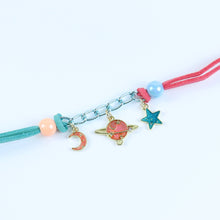 Load image into Gallery viewer, Galaxy Star Multi-Charm Bracelet Kids Rakhi
