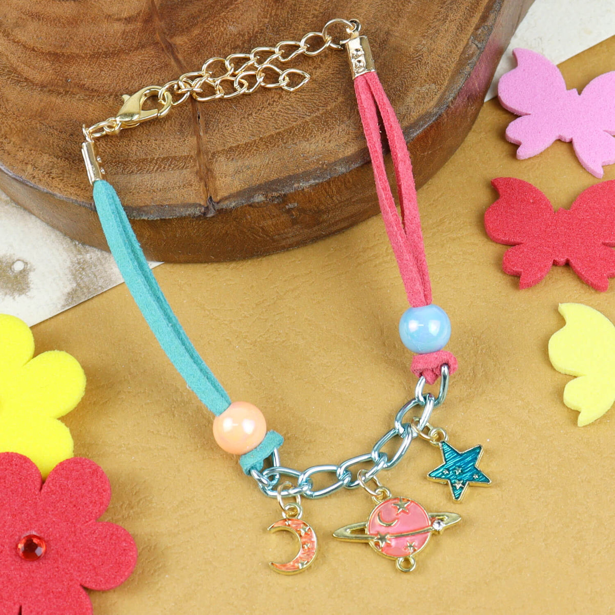 Galaxy Star Multi-Charm Bracelet Kids Rakhi