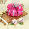 Fabric Wrapper Style Potli - Pink