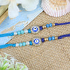 Evil Eye Diamond Stone Rakhis - Set of 2