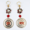 Shubh Labh Pair with Fancy Floral Stone